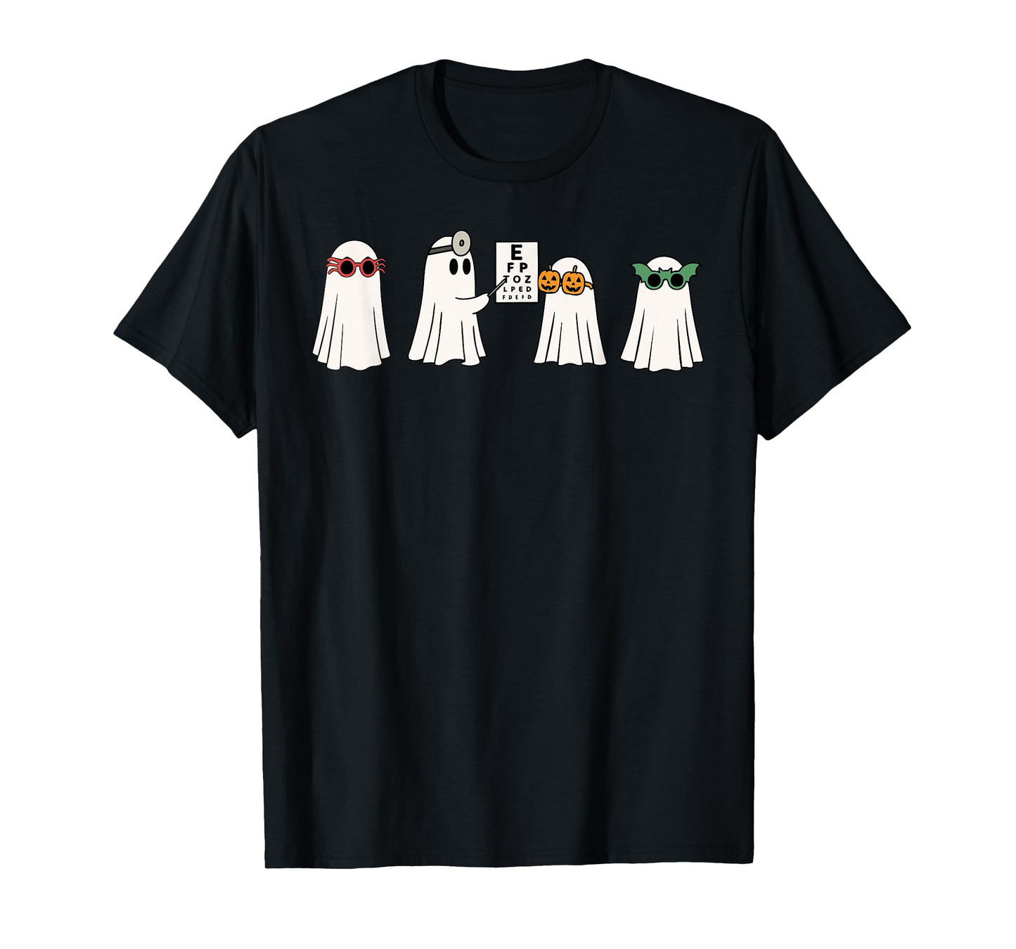 Optometrist Ghost Boo Vision Center Halloween Optician T-Shirt