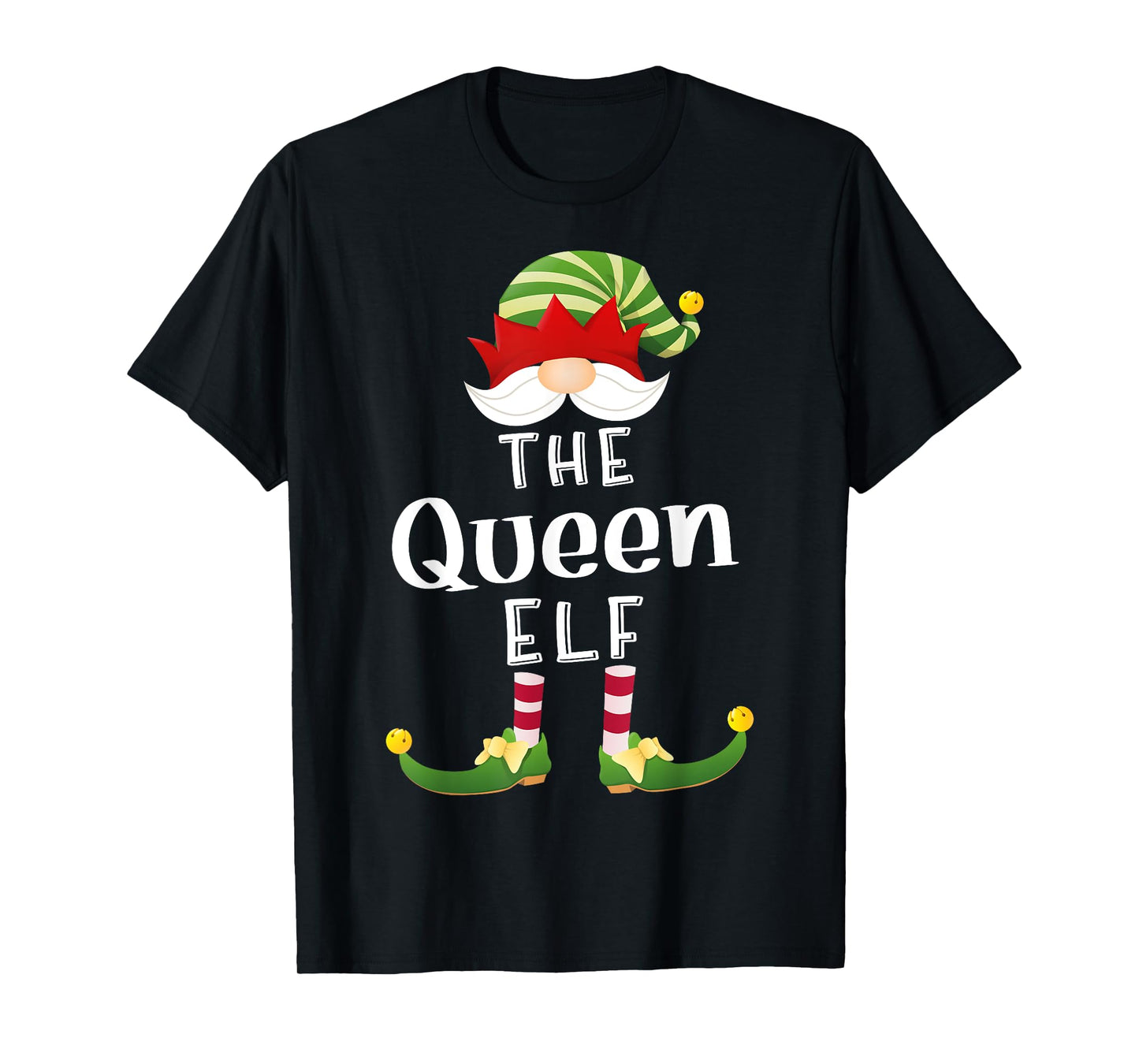 Queen Elf Group Christmas Funny Pajama Party T-Shirt