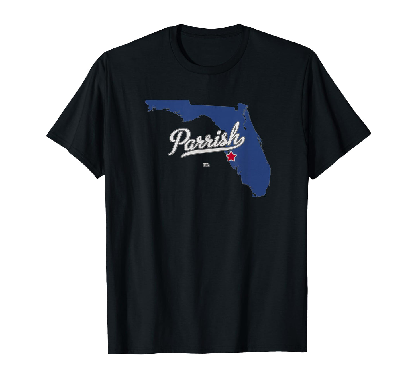 Parrish Florida FL Map T-Shirt