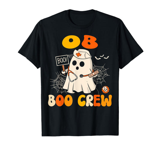 Groovy OB Nurse Funny Halloween Costume OB Gyn Nurse T-Shirt
