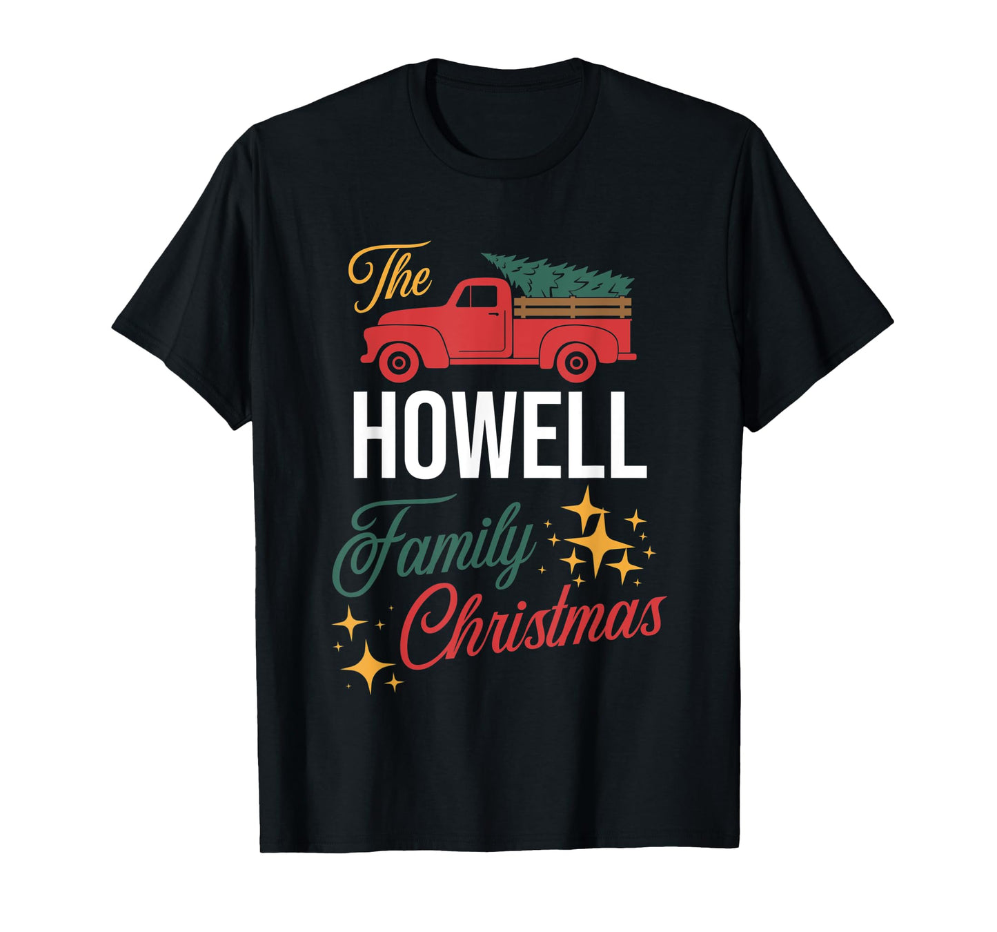 The Howell Family Christmas Matching Pajamas Group Gift T-Shirt