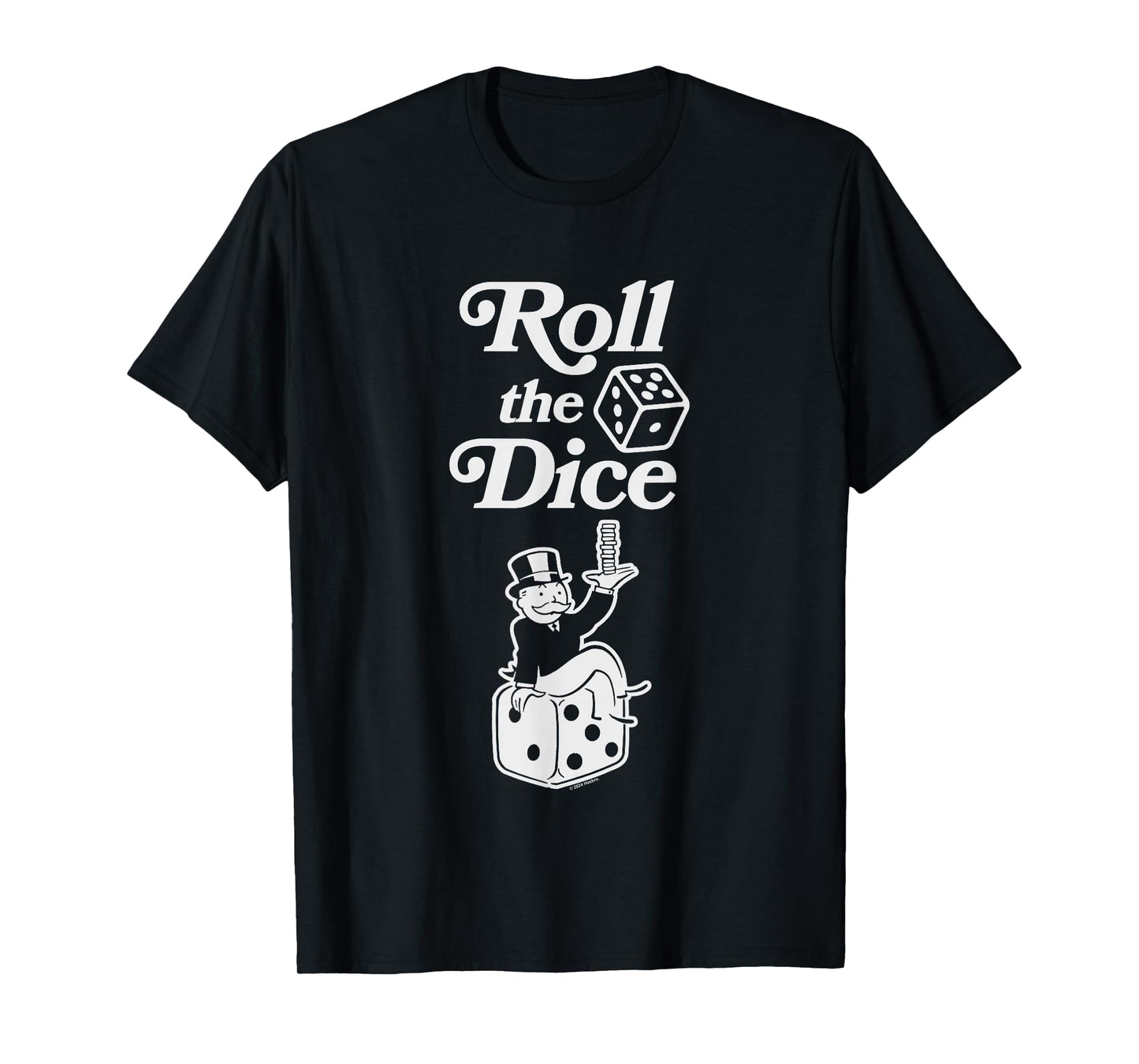 Monopoly Roll The Dice Rich Uncle Milburn Pennybags Logo T-Shirt