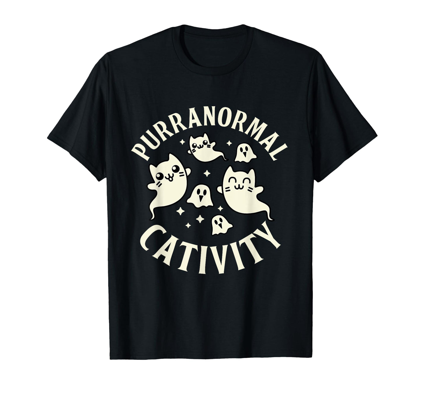 Purranormal Cativity - Cat Ghost Cute Scary T-Shirt