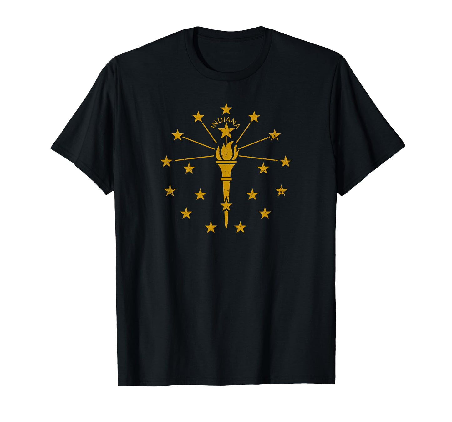 State Flag of Indiana Vintage Cool Distressed Shirt Gift T-Shirt
