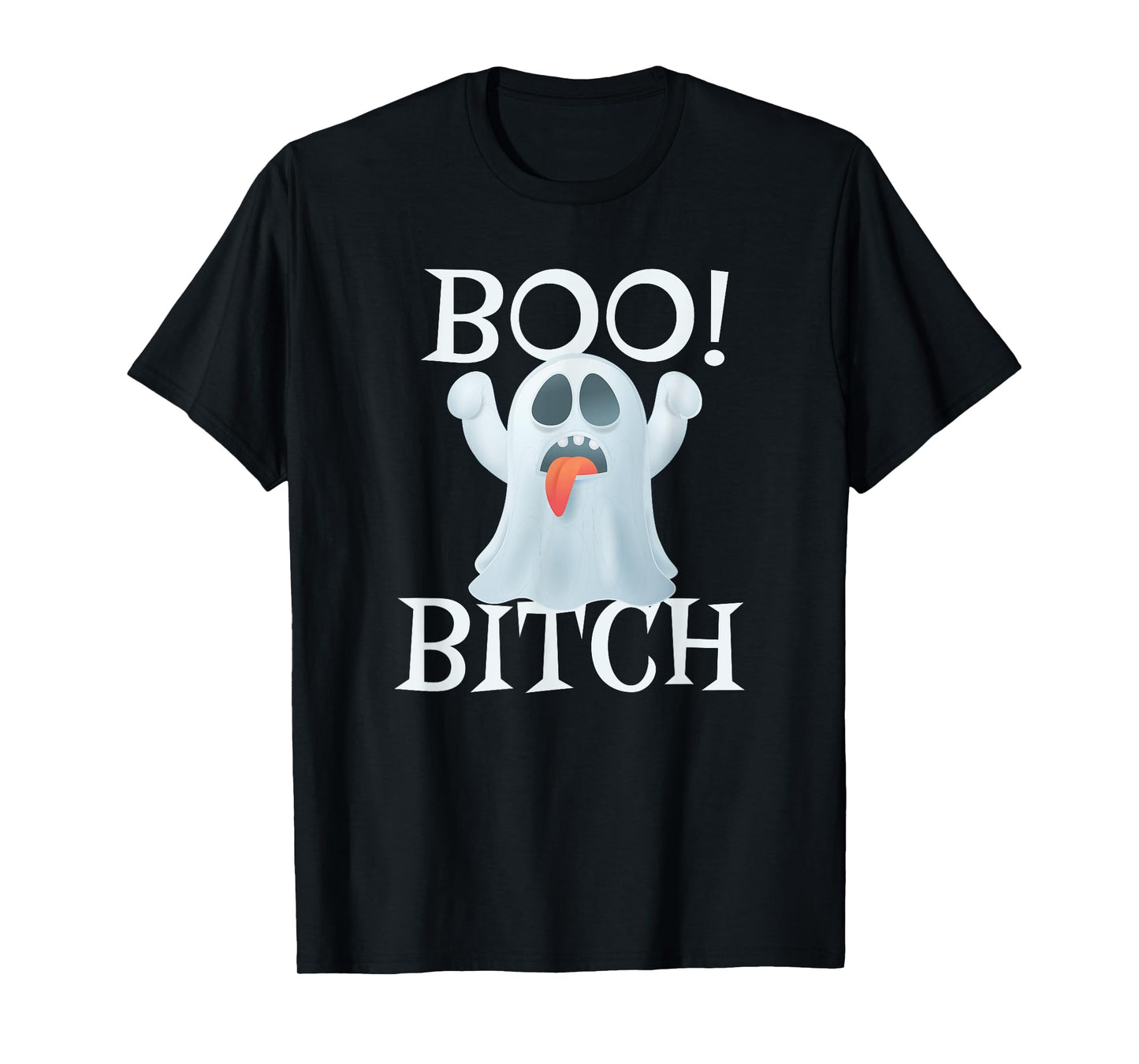 Boo Bitch Funny Halloween Ghost Sayings T-Shirt