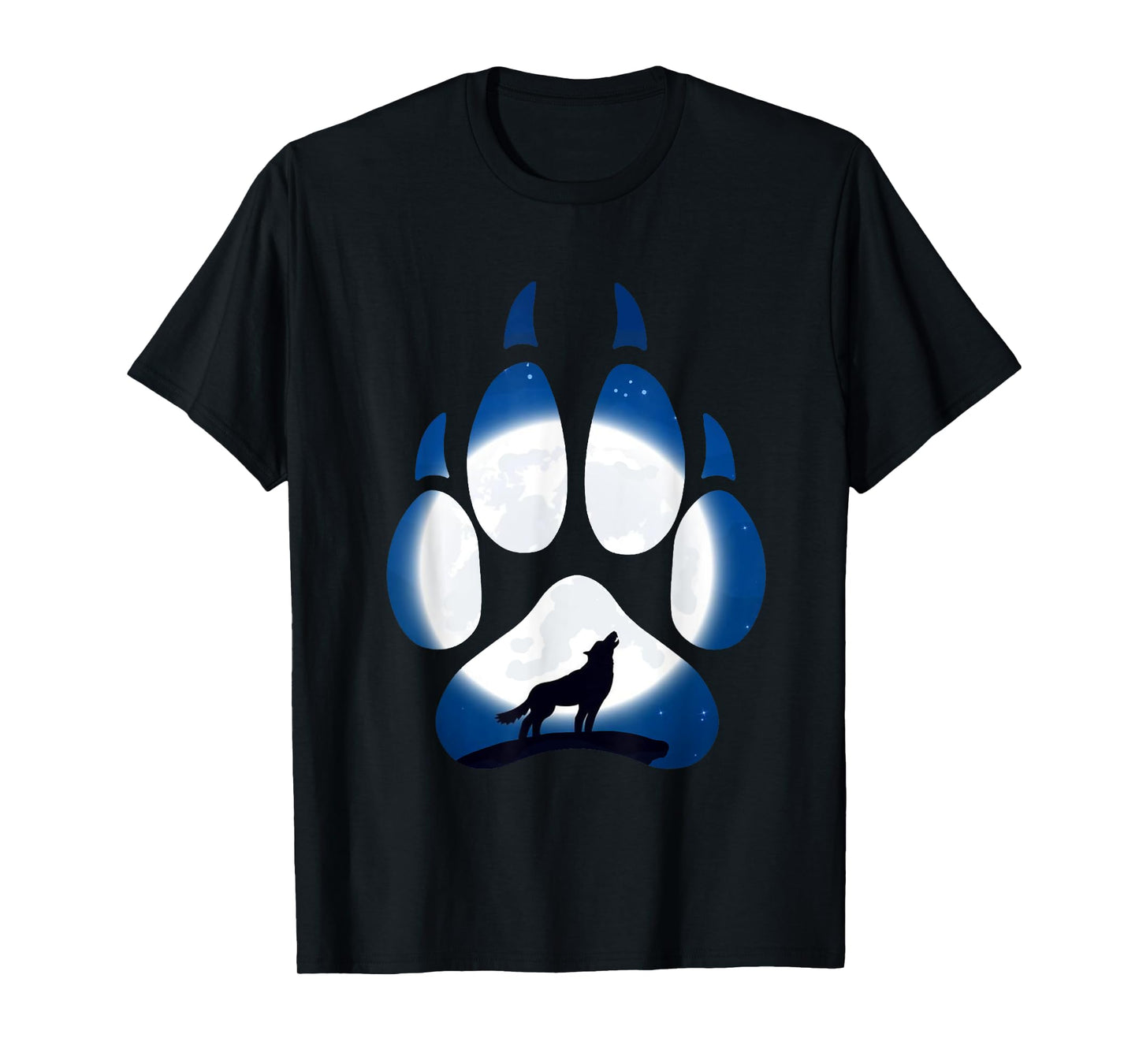 Wolf Paw Moonlight Predator Pack Wolf House Gift T-Shirt
