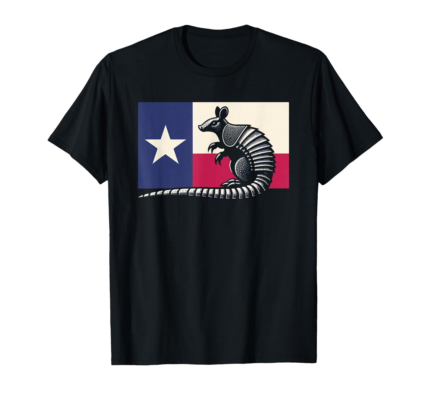 Armadillo Lover Country Texas Flag T-Shirt