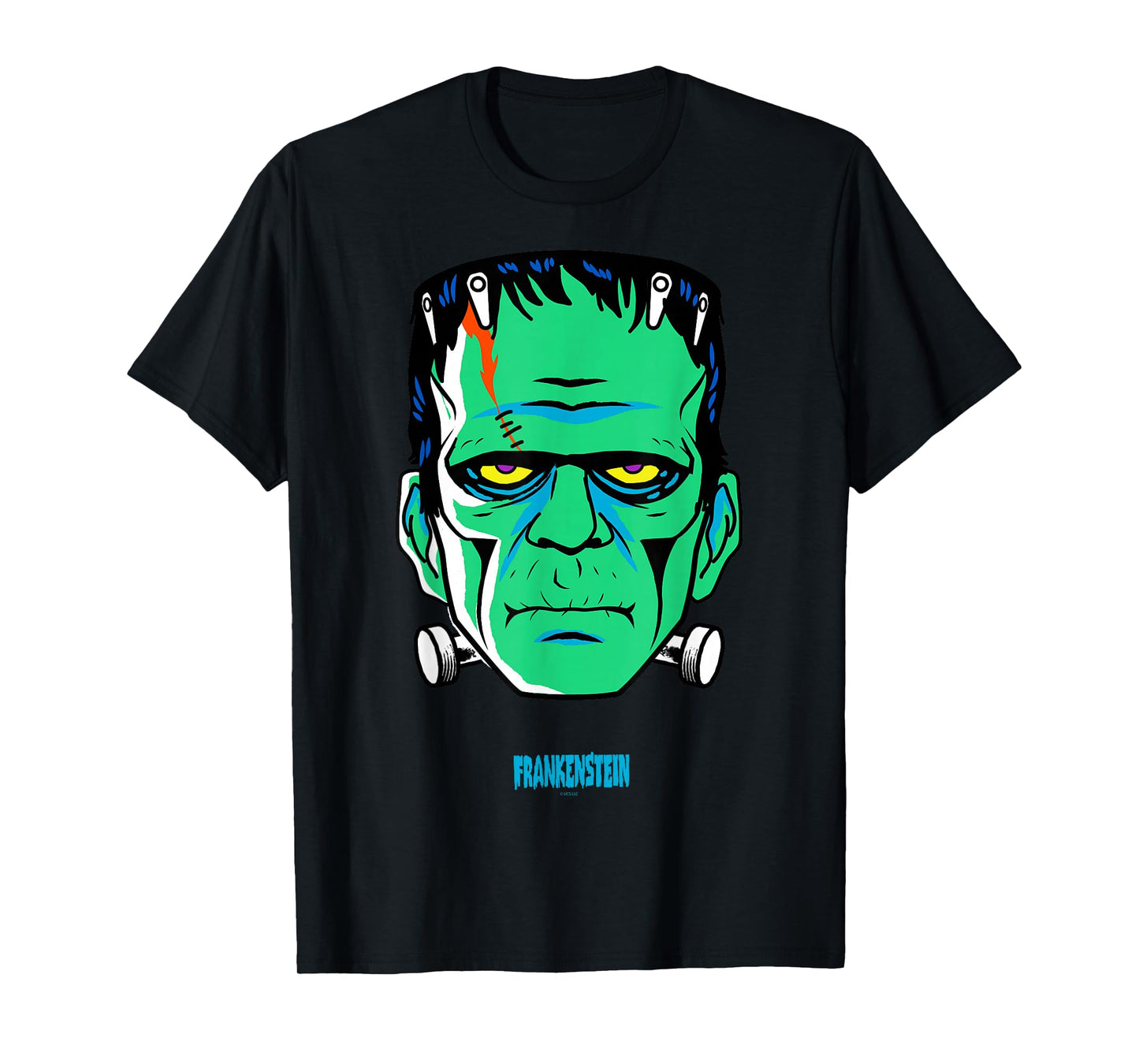 Universal Monsters Frankenstein retro big face T-Shirt