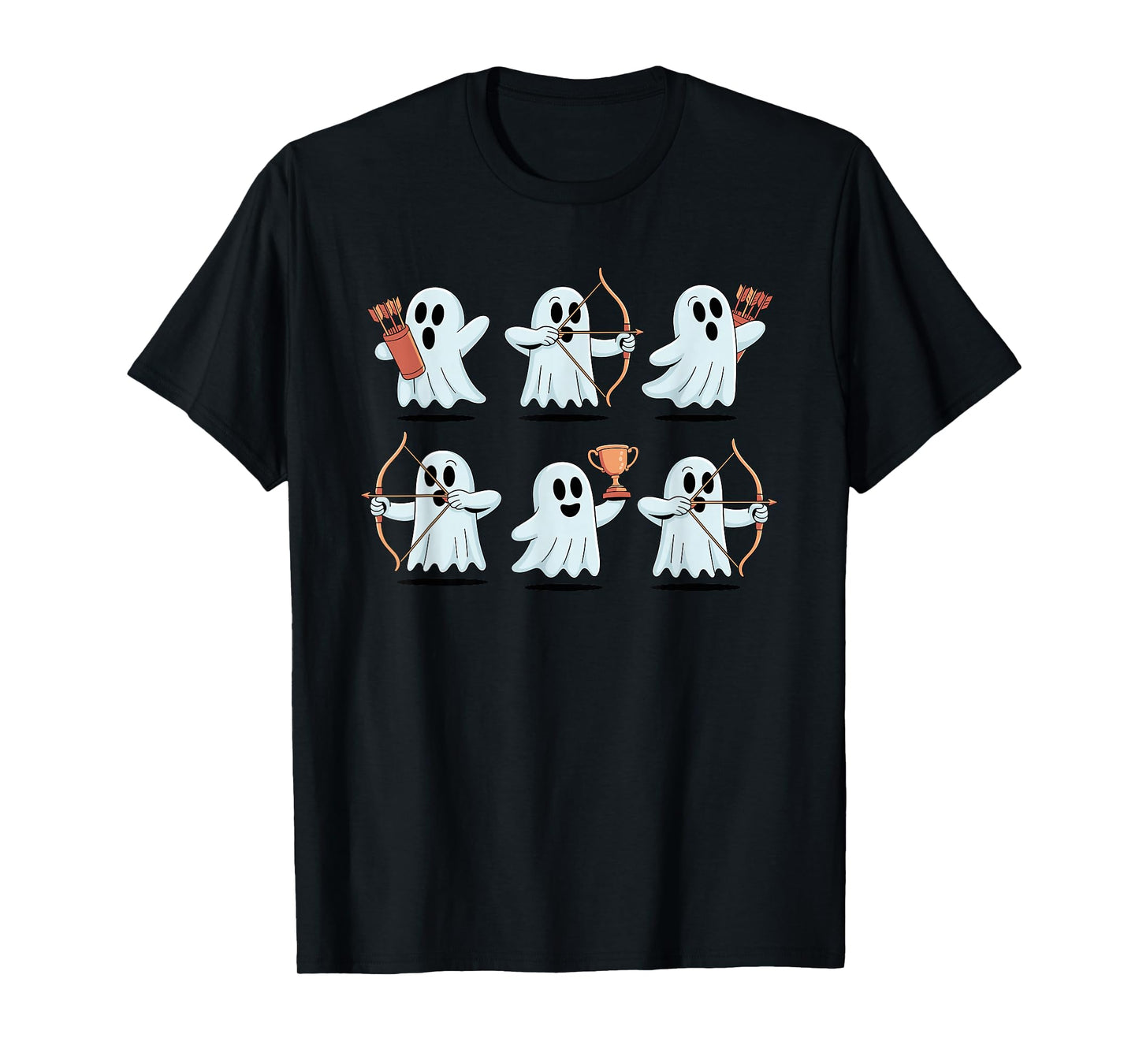 Halloween Ghost Archery Archer Bow and Arrow Archers T-Shirt