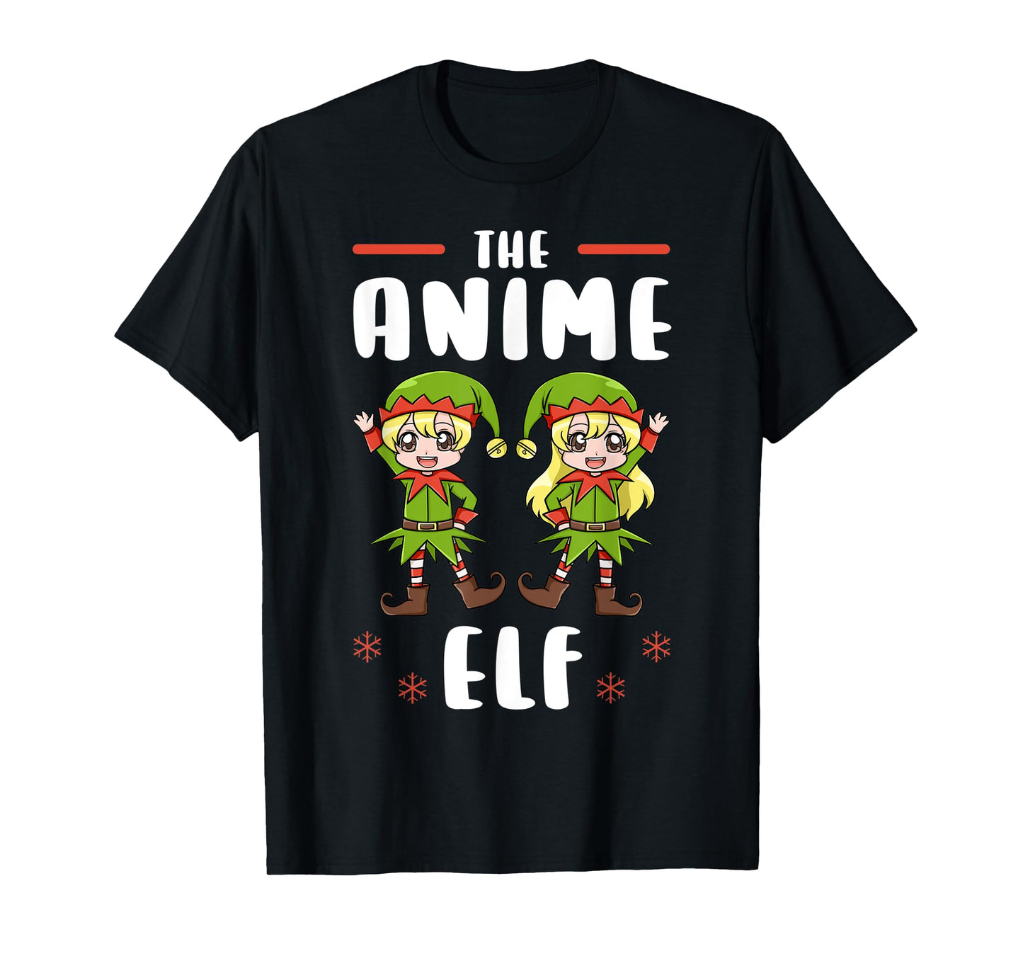 Christmas Anime Elf Kawaii Otaku Japanese Manga Lover T-Shirt