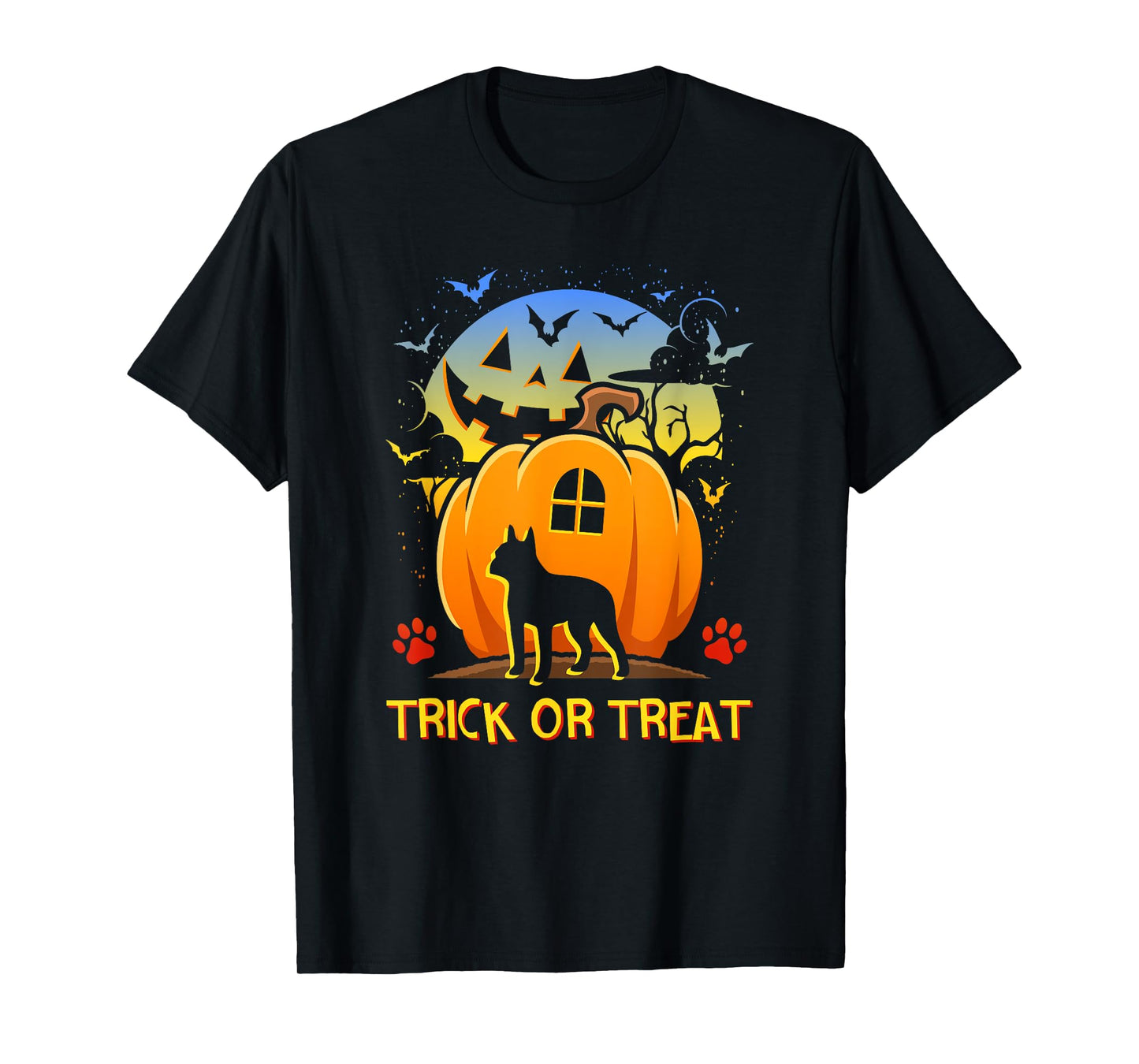 Boston Terrier Happy Halloween Costume Dog Boo Dogs Men Women Kids T-Shirt