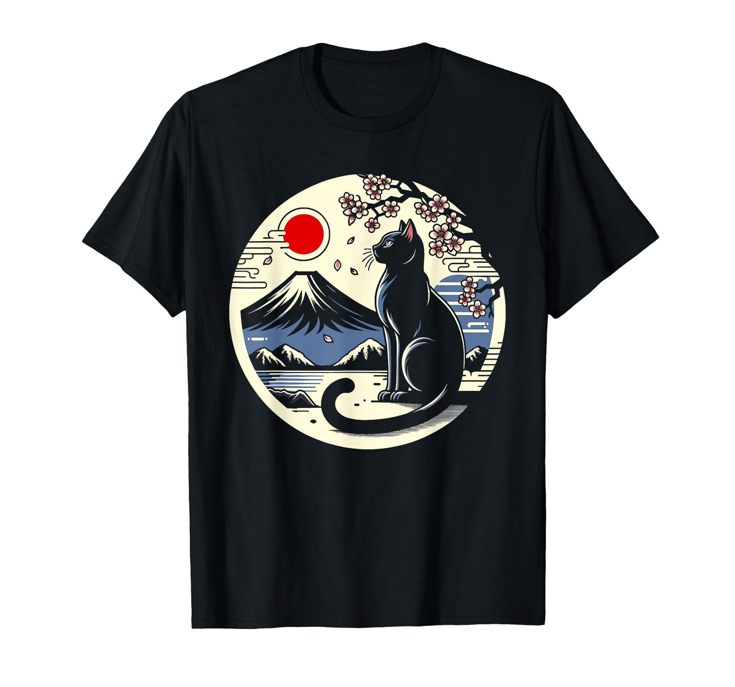 Kawaii Cat Anime Japanese Retro Men Women Kids Funny Cat T-Shirt