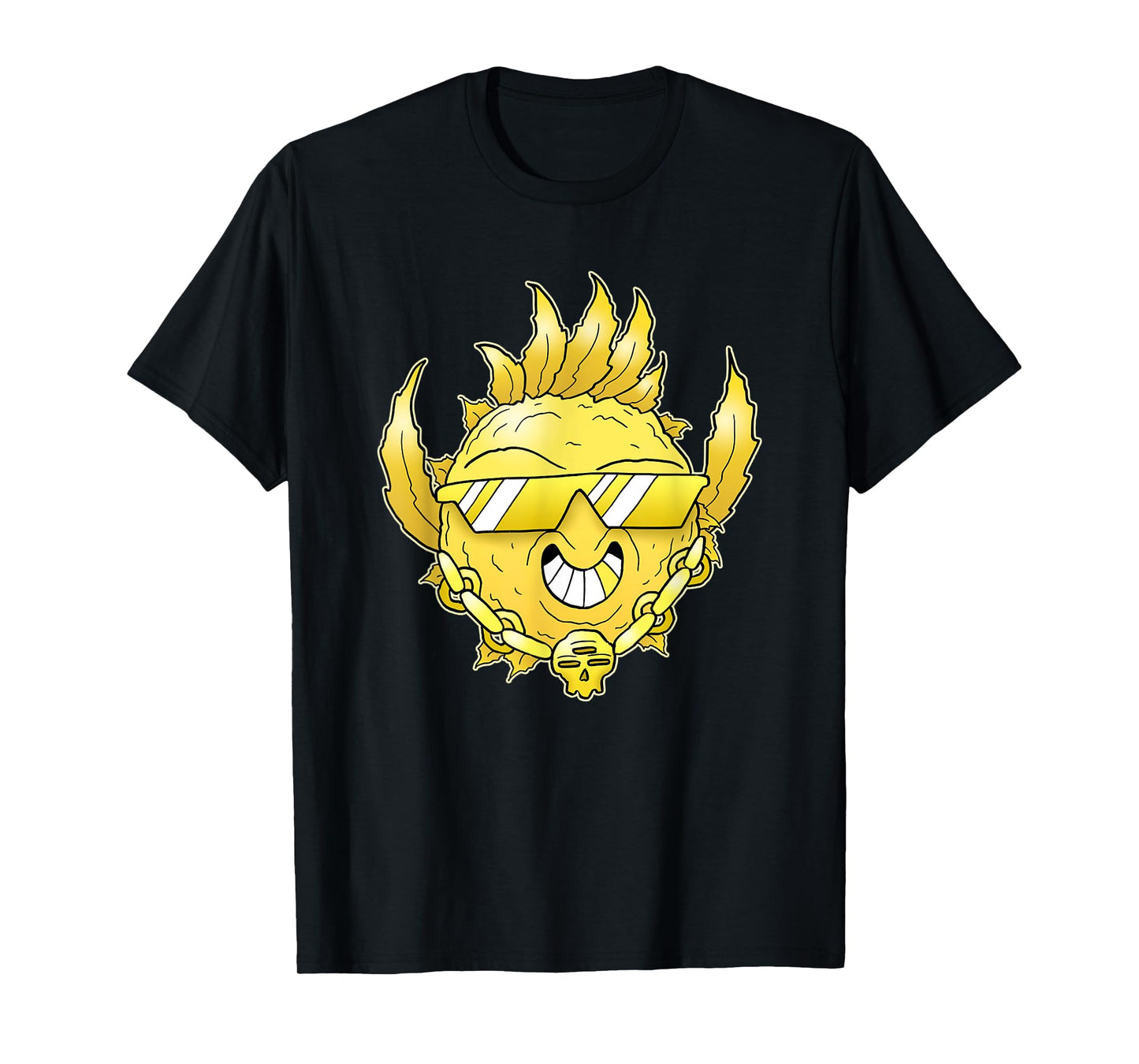 Golden Bud - Funny Smiling Plant for 420 Lover T-Shirt