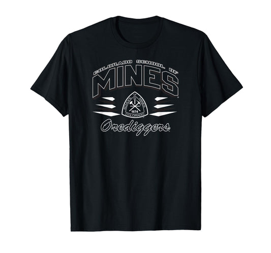 Colorado School Of Mines Orediggers Retro Diamond Navy T-Shirt