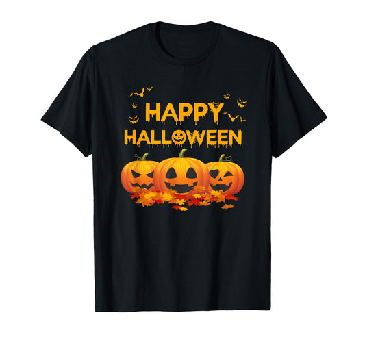 Happy Halloween Costumes Funny Gifts Pumpkins Men Women Kids T-Shirt