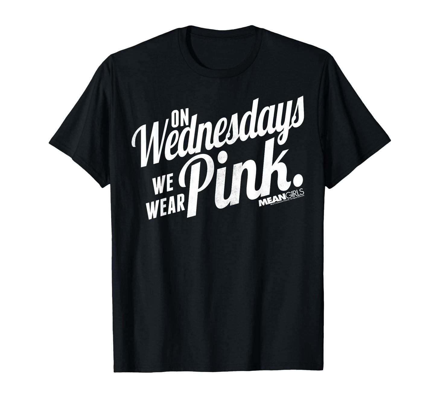 Mean Girls We Wear Pink On Wednesdays Graphic T-Shirt T-Shirt