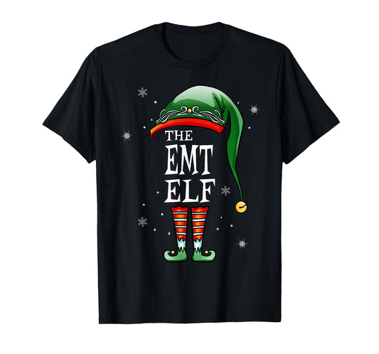 Matching Family Funny The Emt Elf Christmas T-Shirt