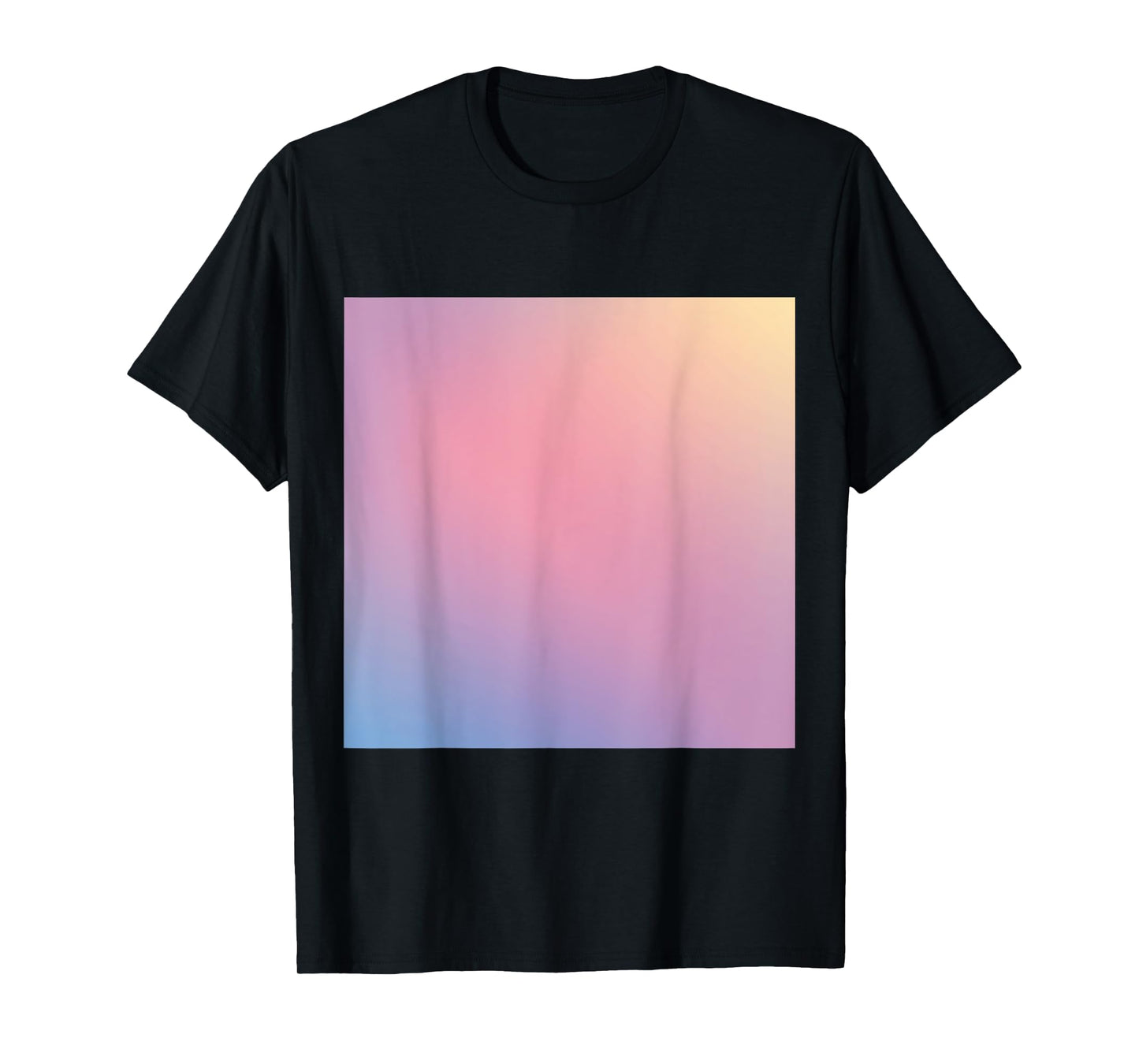 Watercolor Ombre - Pastel Pink Blue Yellow Gradient T-Shirt