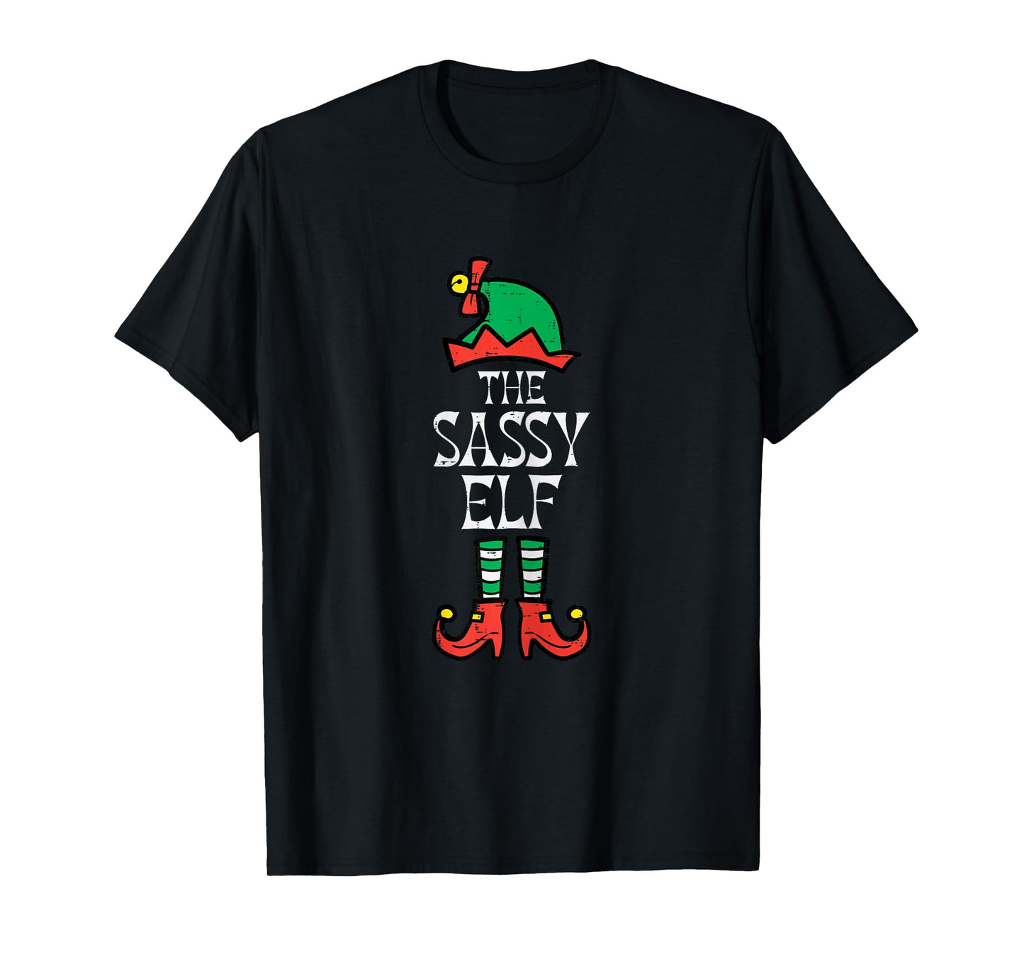 Sassy Elf Christmas Xmas Group Matching Women Girls Kids T-Shirt