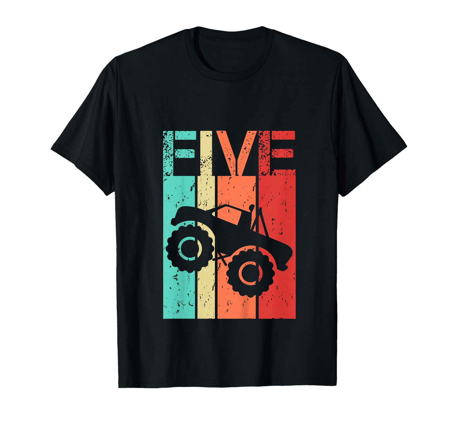 5 Year Old Monster Truck Birthday 5th Birthday Boy Girl T-Shirt