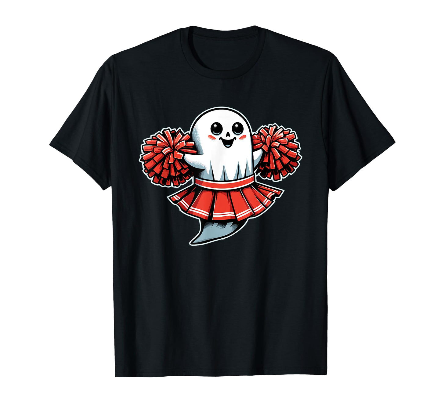 Cheerleading Ghost Halloween Cheerleader T-Shirt