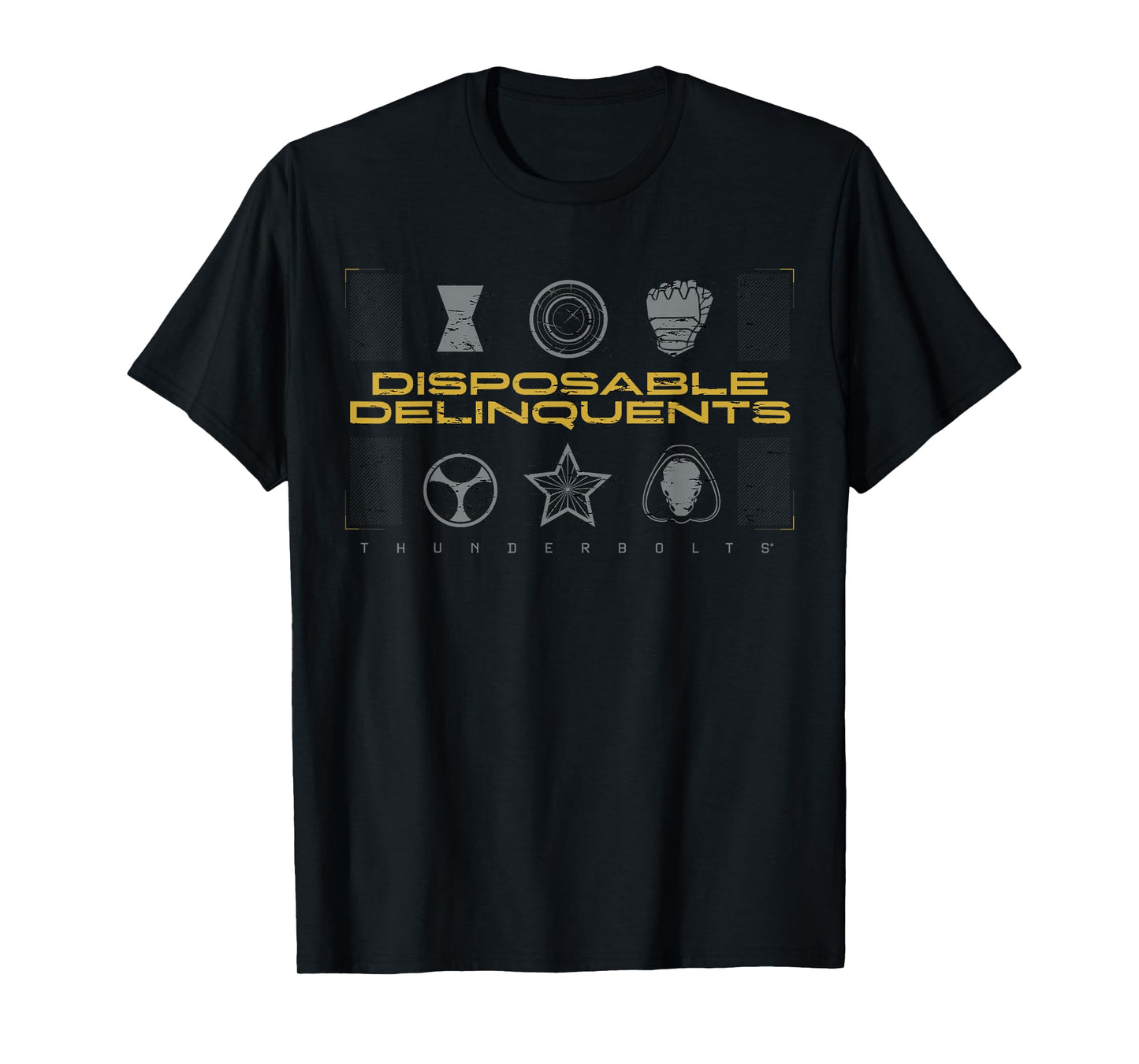 Marvel Studios Thunderbolts Disposable Delinquents Icons T-Shirt