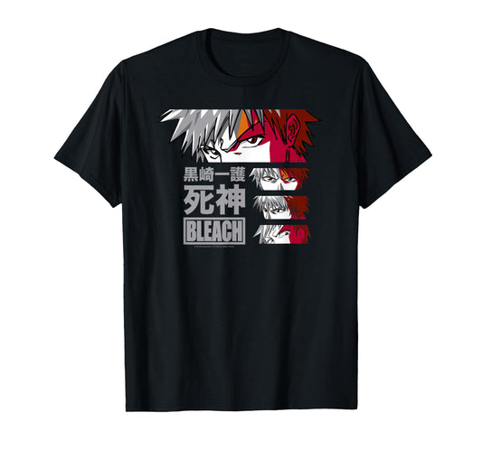 Bleach Ichigo Eyes with Kanji Anime T-Shirt