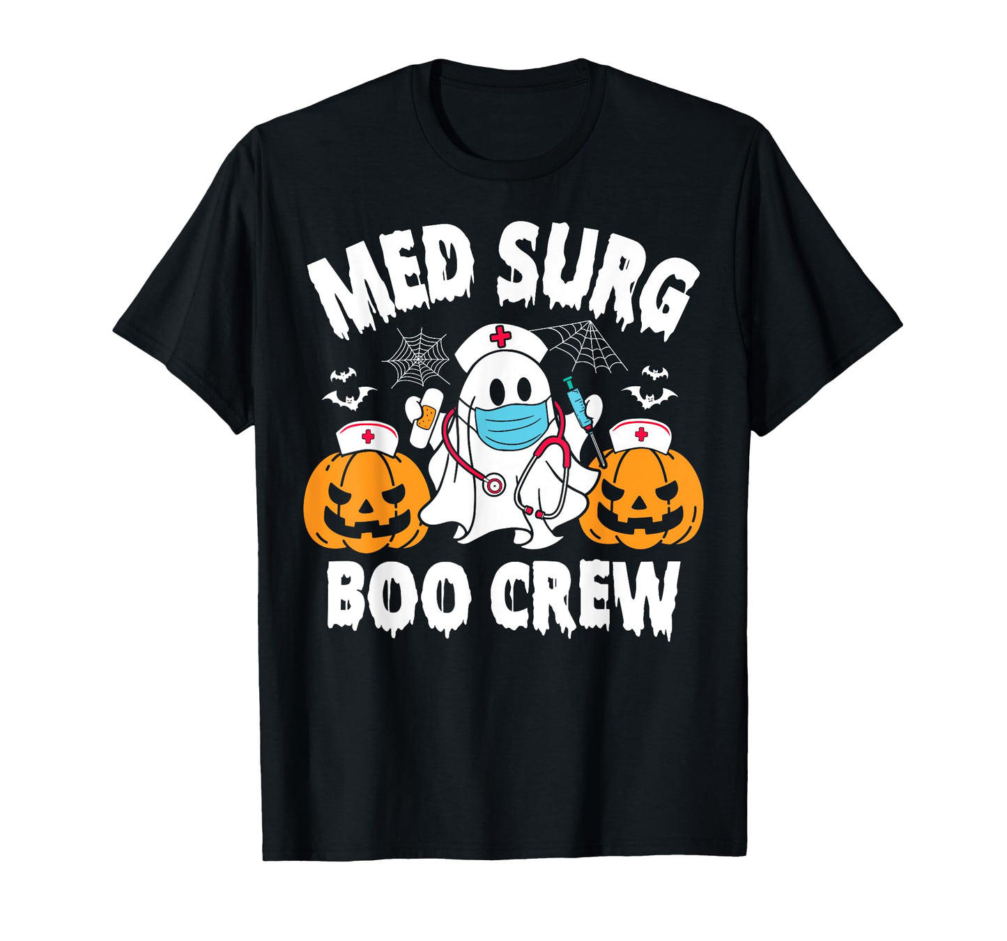 Med Surg Boo Crew Funny Ghost Women Nurse Halloween T-Shirt