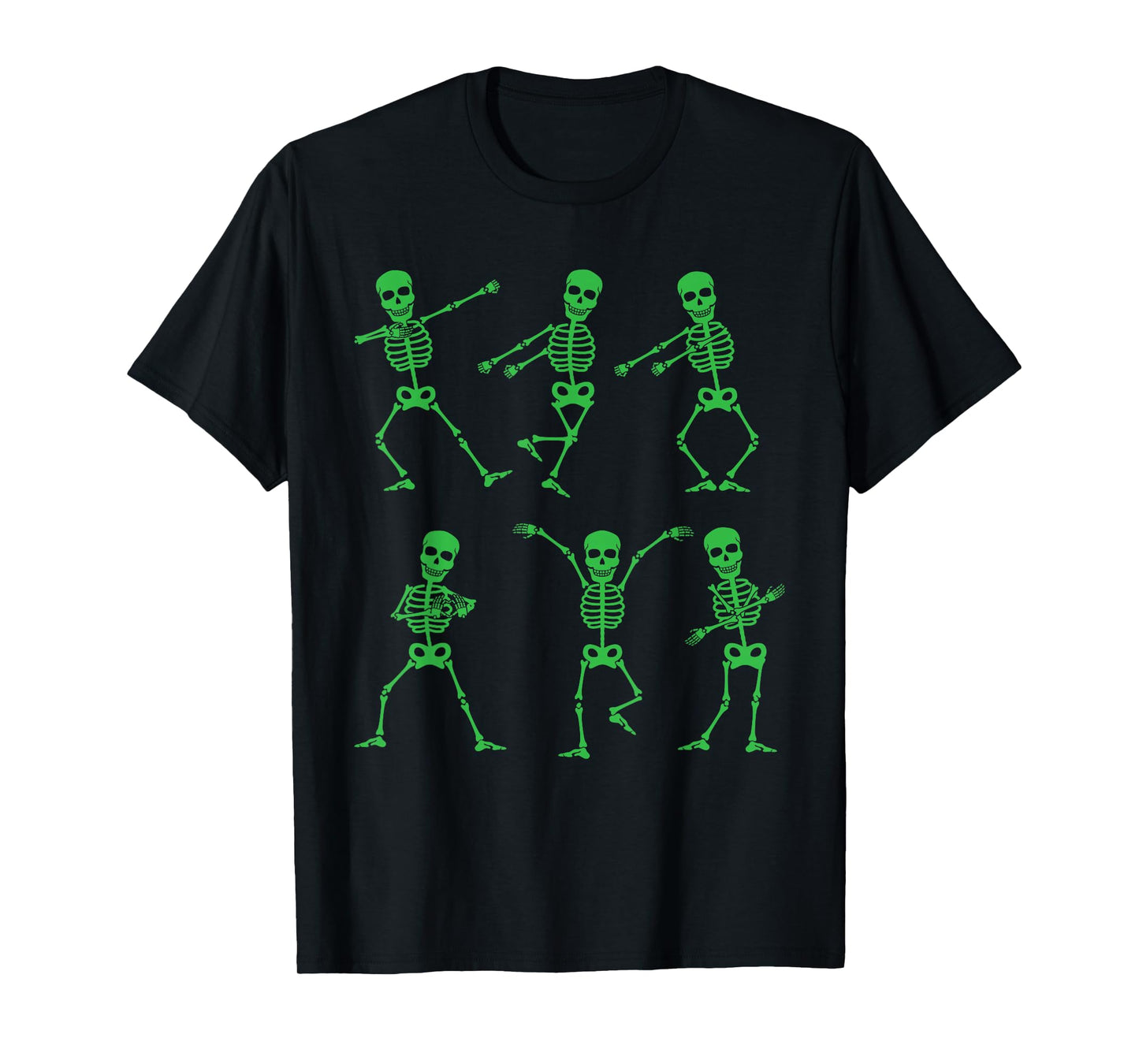 Happy Halloween Dancing Skeletons Skull Party Adults Kids T-Shirt
