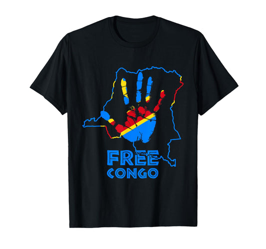 Democratic Republic of Congo flag, Free Congo Congolese Flag T-Shirt