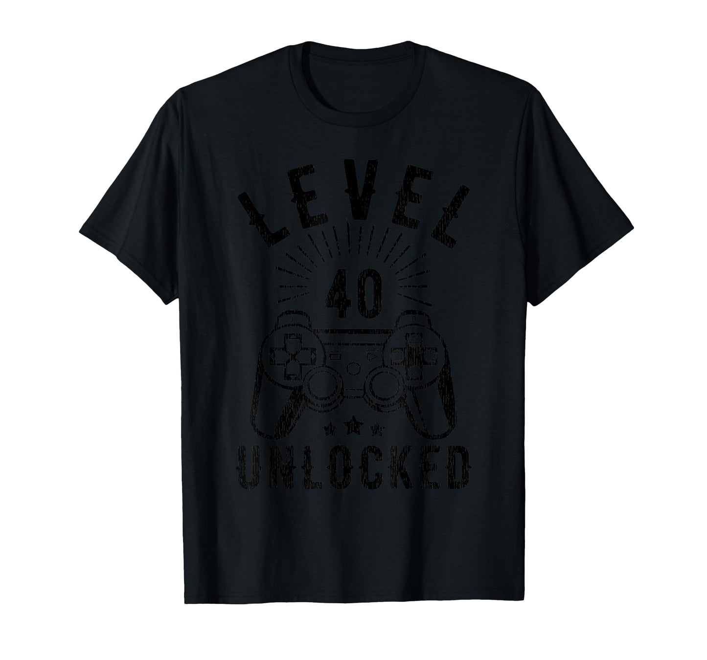 Level 40 Unlocked Shirt Video Gamer 40th Birthday Gift T-Shirt