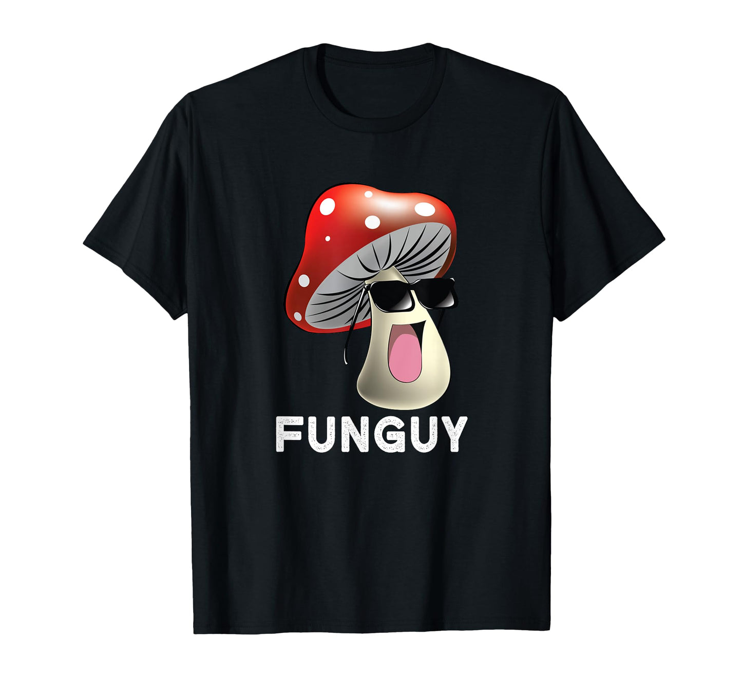 Funguy Funny Fungi Fungus Mushroom Men Funny Guy Vintage T-Shirt