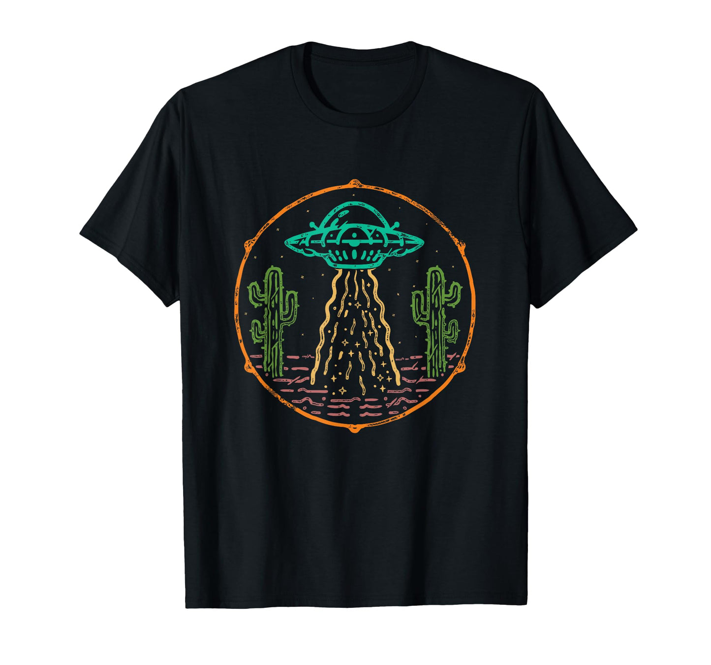 Retro UFO Aliens Extraterrestrial Outer Space Ship Galaxy T-Shirt