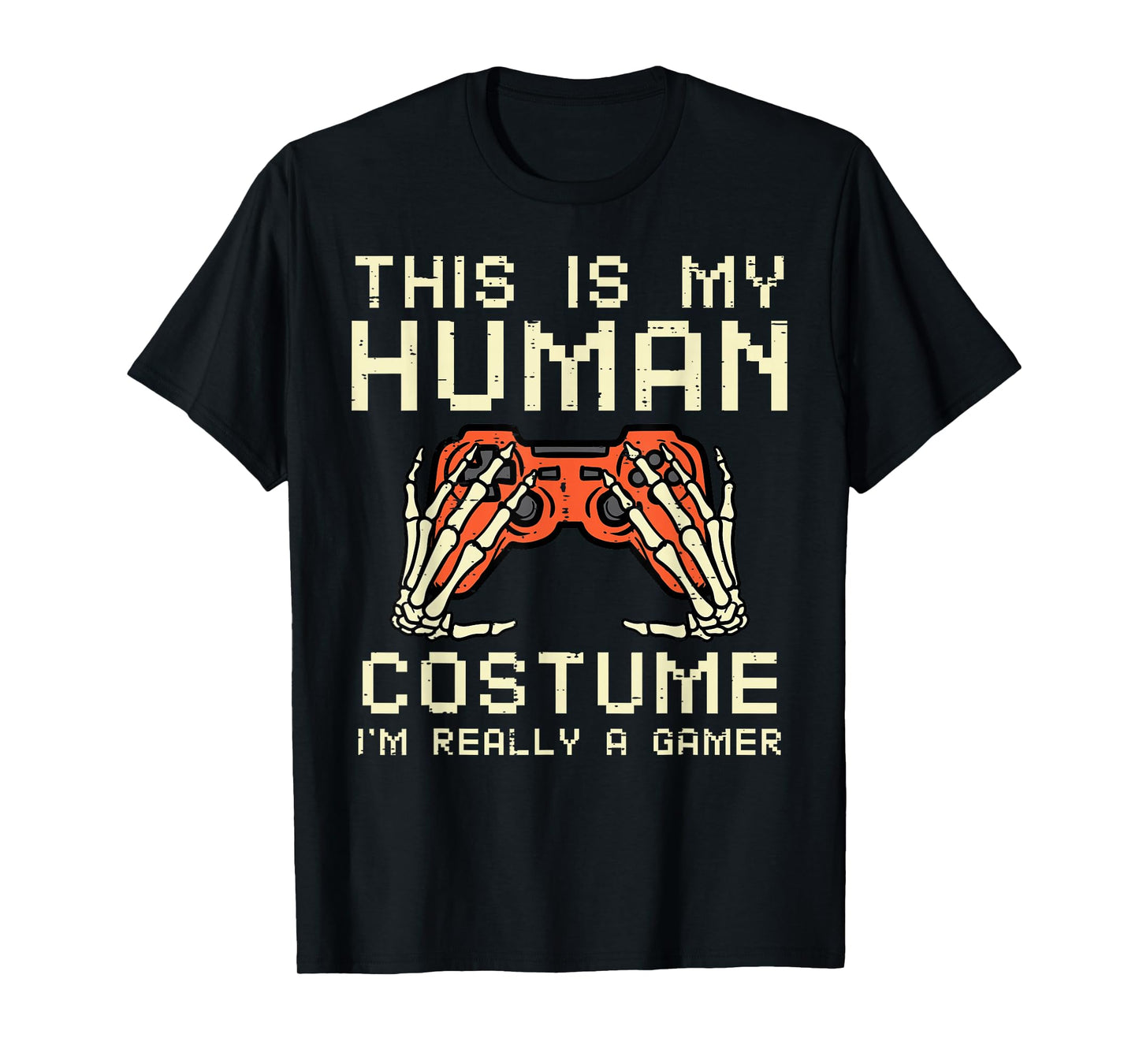 Halloween Human Costume Im A Gamer Costume Men Boys Kids T-Shirt