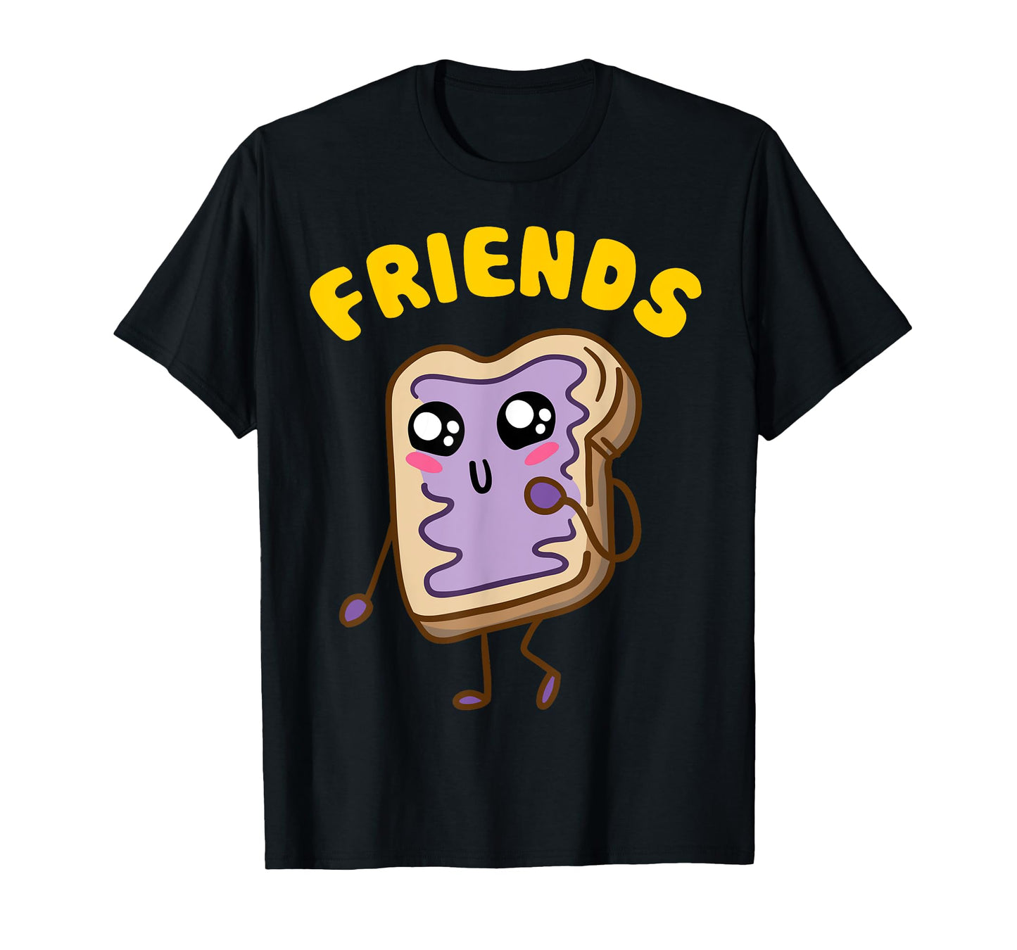 Kawaii Peanut Butter - Jelly - 2/2 BFF Best Friends Matching T-Shirt