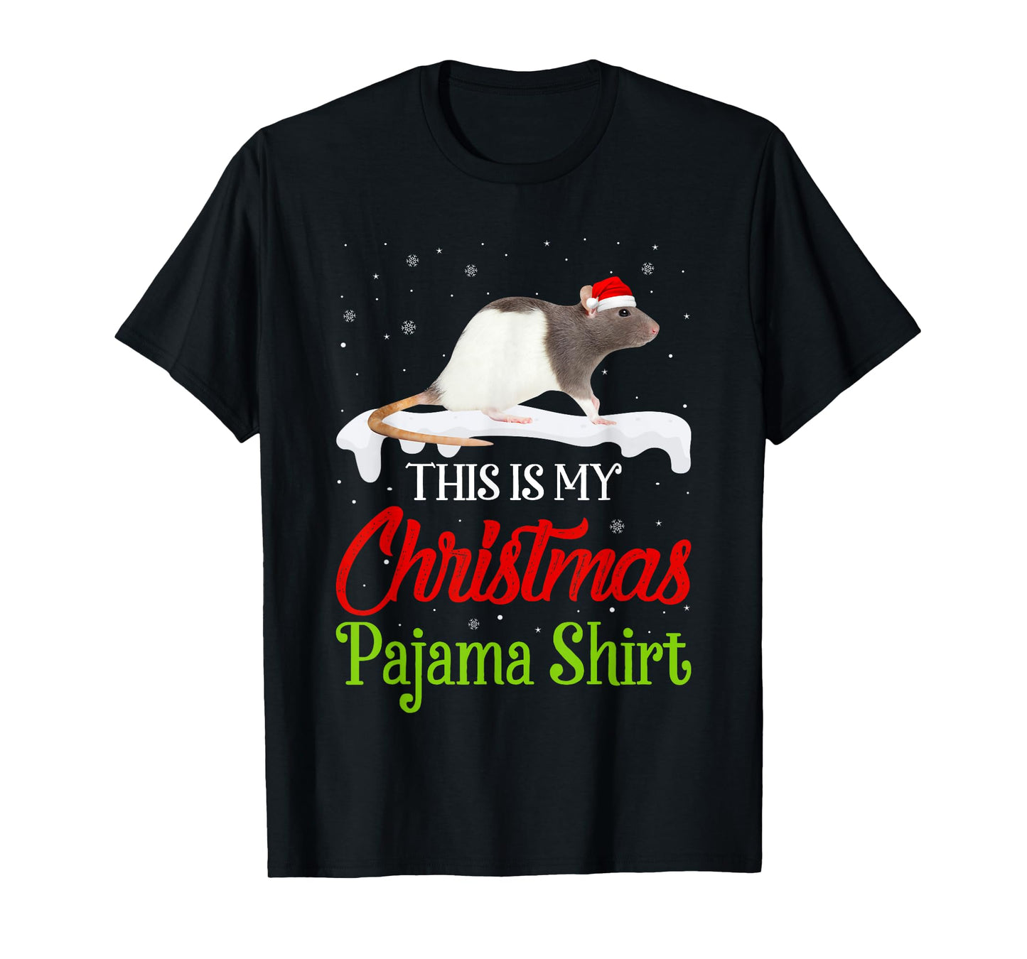 This Is My Christmas Pajama Shirt Rat Matching Family T-Shirt