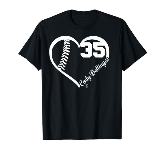 Cody Bellinger Heart Number T-Shirt - Apparel T-Shirt