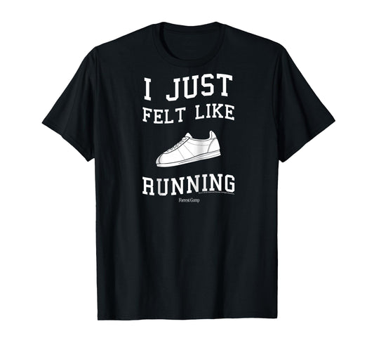 Forrest Gump I Just Felt Like Running Quote Raglan Baseball Tee