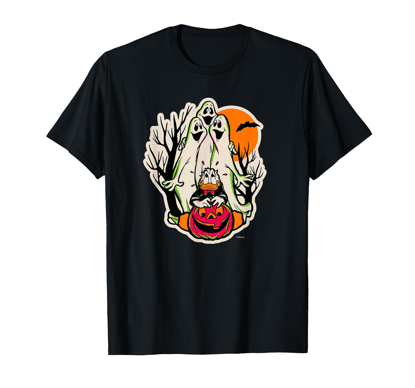 Disney 100 Donald Duck Trick or Treat Ghosts Halloween D100 T-Shirt