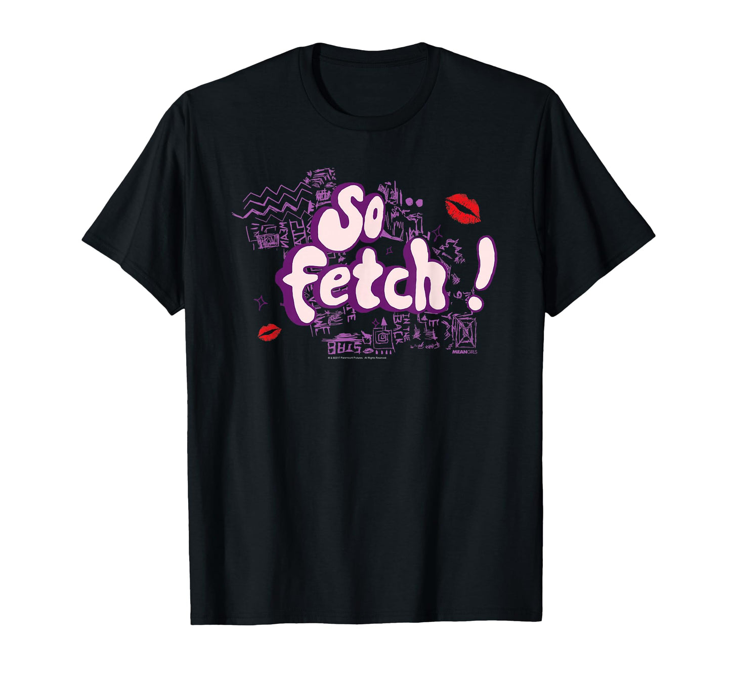 Mean Girls So Fetch! Illustrated Type Y2K Movie T-Shirt