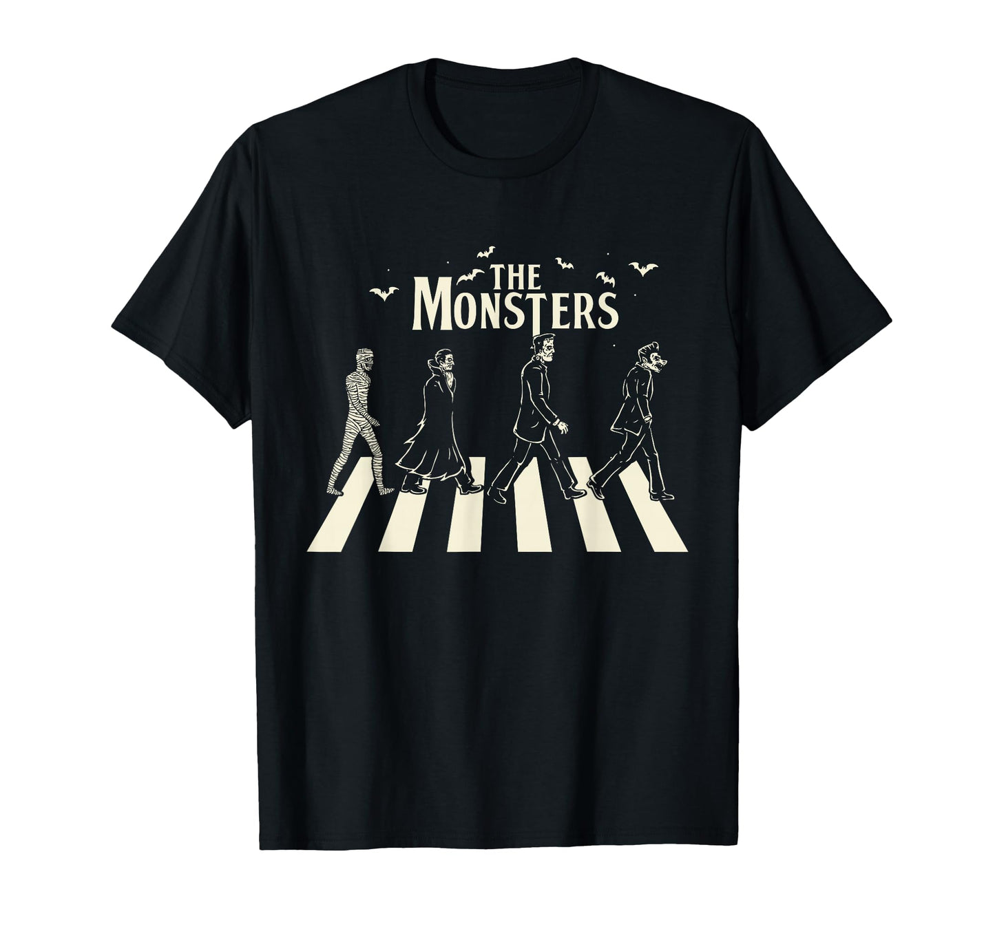 The Monsters - Funny Monsters Crossing the Road T-Shirt