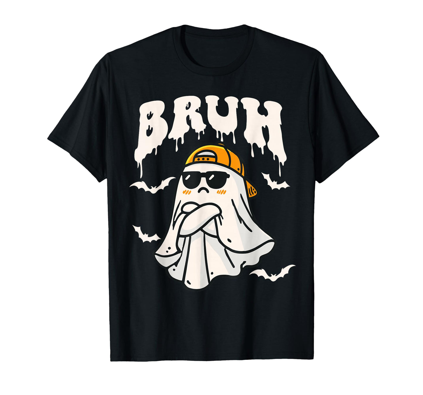 Halloween Bruh Cute Funny Ghost Boo Spirit Halloween Bruh T-Shirt