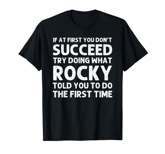 ROCKY Gift Name Personalized Birthday Funny Christmas Joke T-Shirt