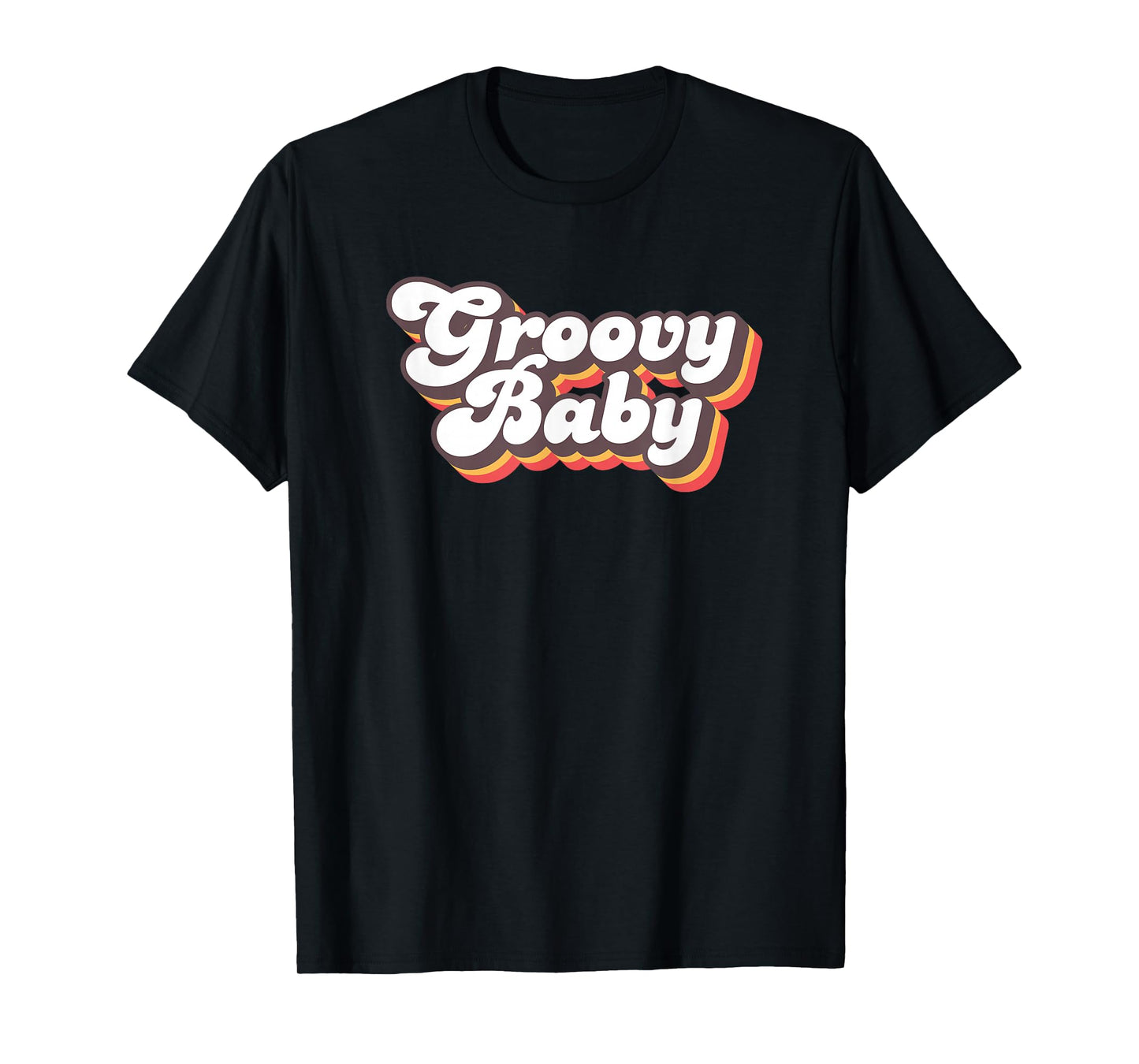 Retro Seventies Style Groovy Baby 70s Fancy Dress T-Shirt