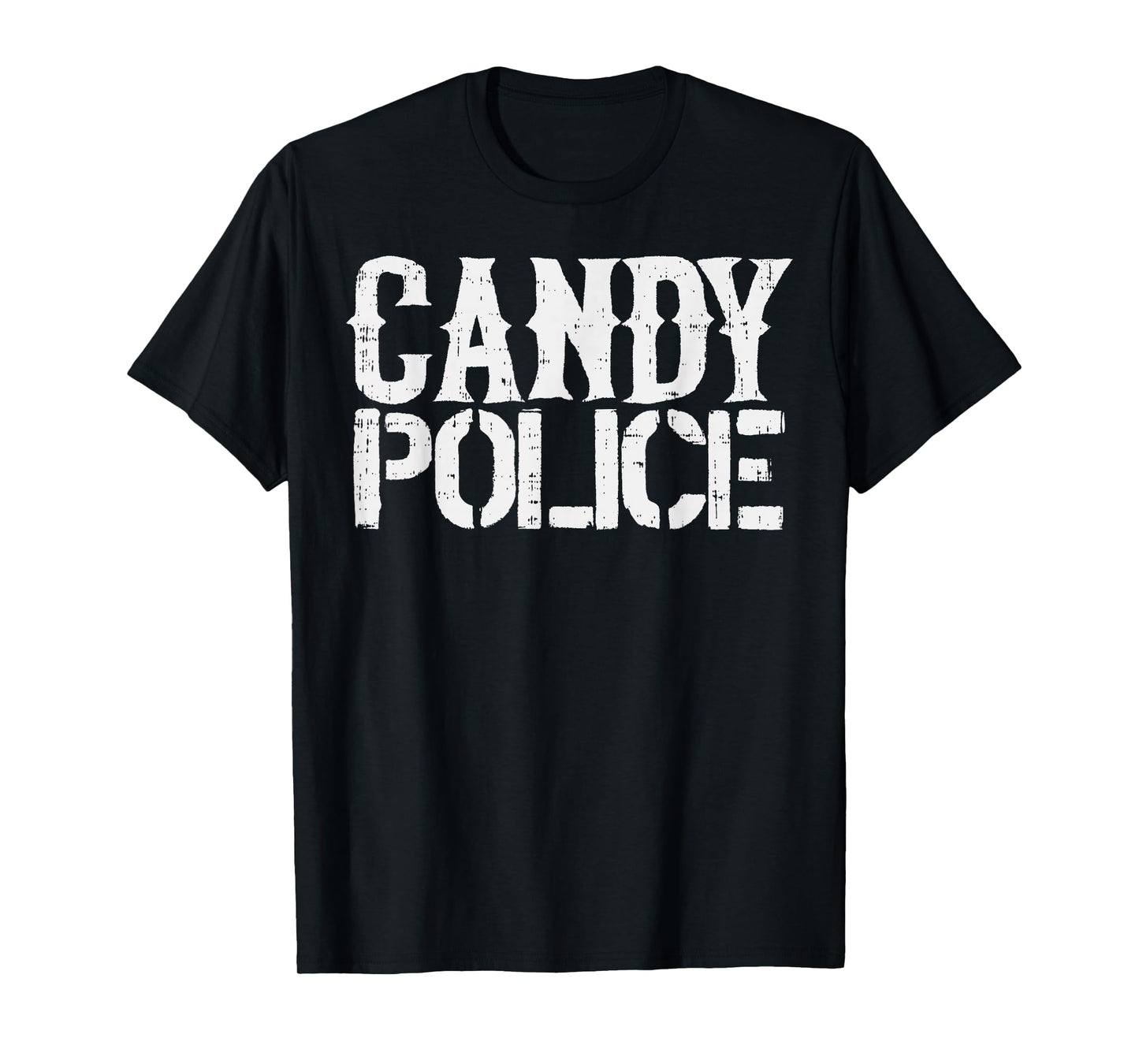 Candy Police Shirt Funny Parents Halloween Costume Party T-Shirt