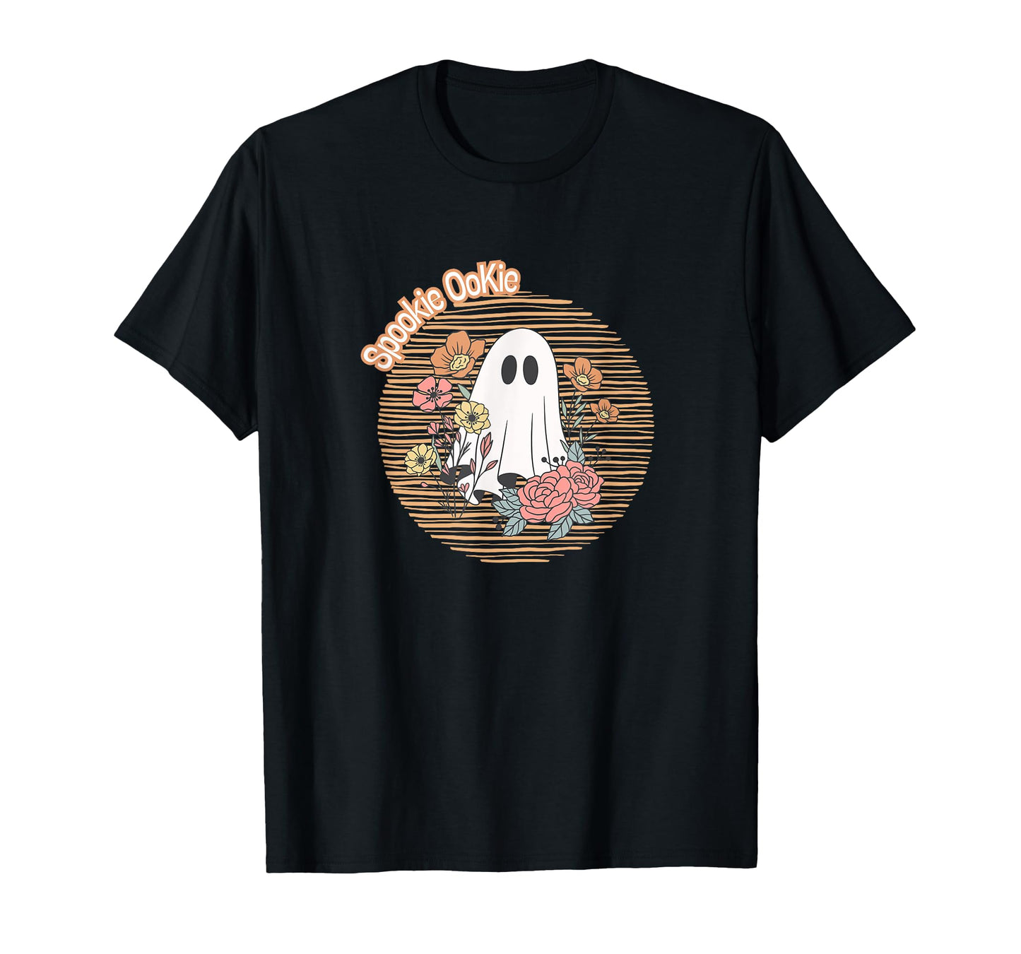 Halloween Cozy Spooky Ghost Fall Fun Retro T-Shirt