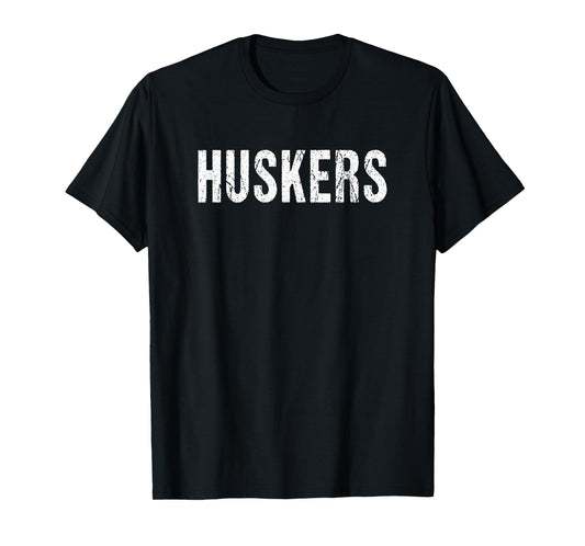 Huskers Red Classic Fit Cotton Polyester Blend T-Shirt, Small, Short Sleeve, U-Neck, Sports, Vacation, Unisex-Adults, Kids