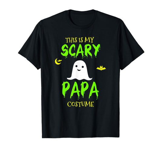 This Is My Scary Papa Costume Halloween Lazy Easy T-Shirt