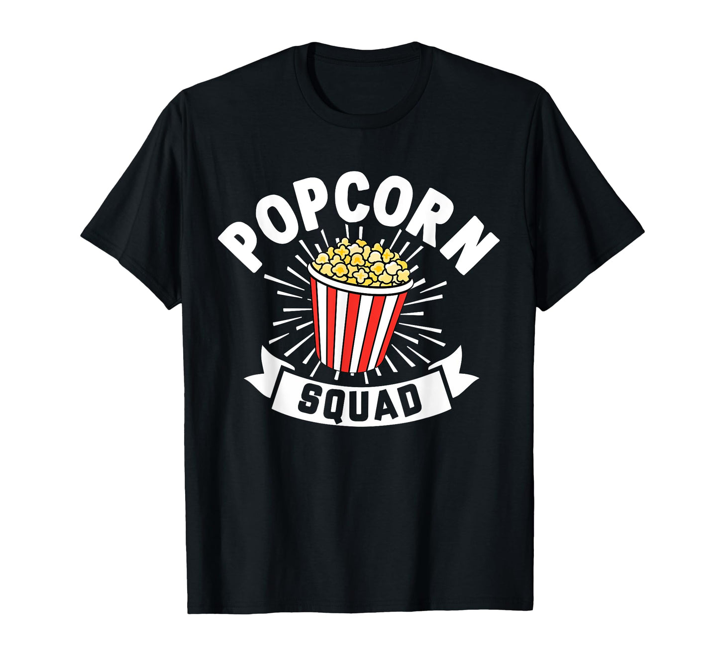 Popcorn Squad Funny Matching For Girls Cinema Movie Night T-Shirt
