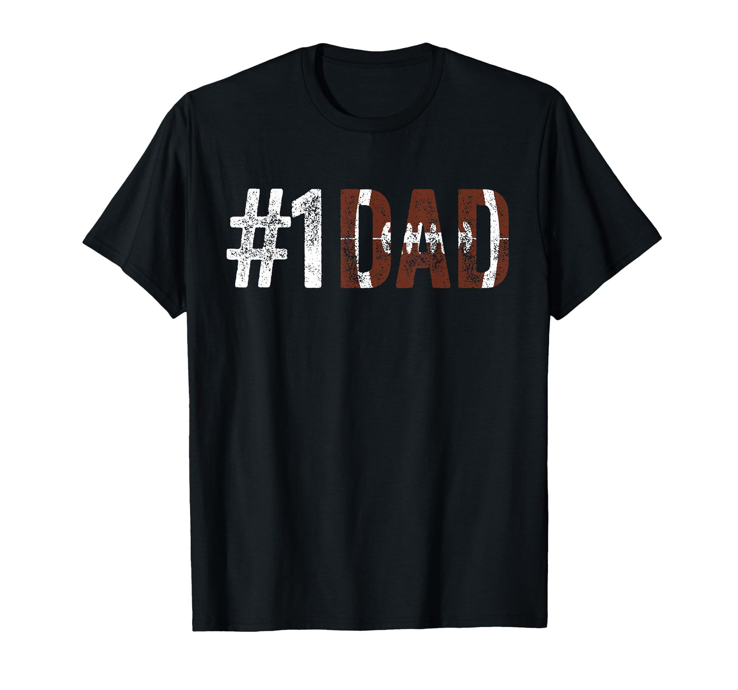 Number One Football Dad Joke with Sayings Fathers Day Funny T-Shirt